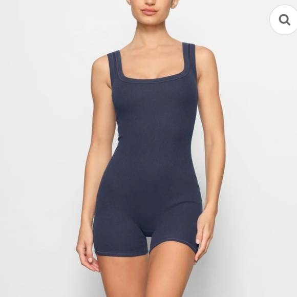 Skims Cotton Ribbed Onsie - Picture 3 of 6